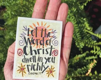 Boho Christian Sticker