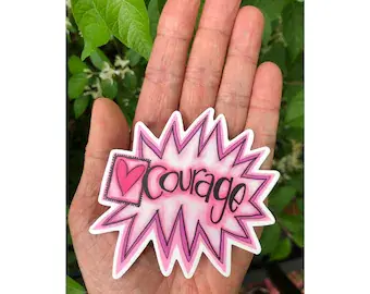 Courage Explosion Sticker photo 1
