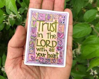 Trust in the Lord Vinyl Sticker